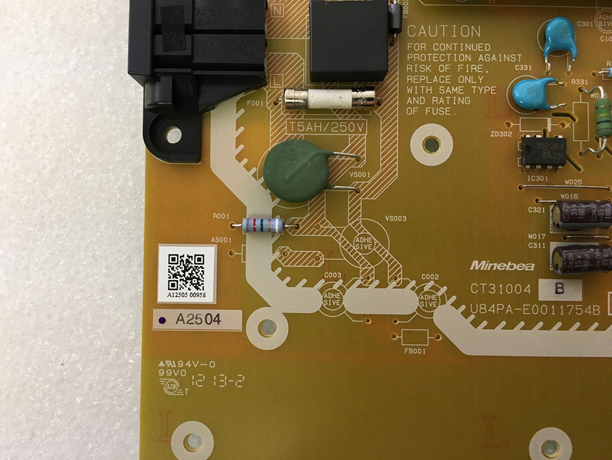 Panasonic TC-L55DT50 Power Supply Board CT31004 B U84PA-E0011754